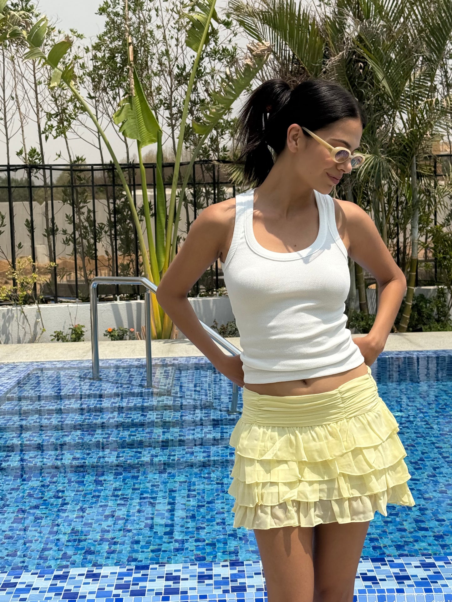 MINI RUFFLE SKIRT