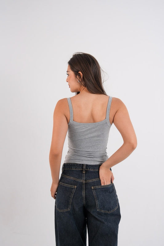 COTTON SCOOP NECK