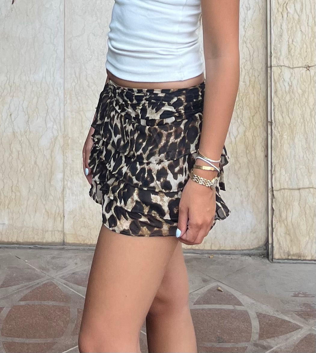 MINI RUFFLE SKIRT