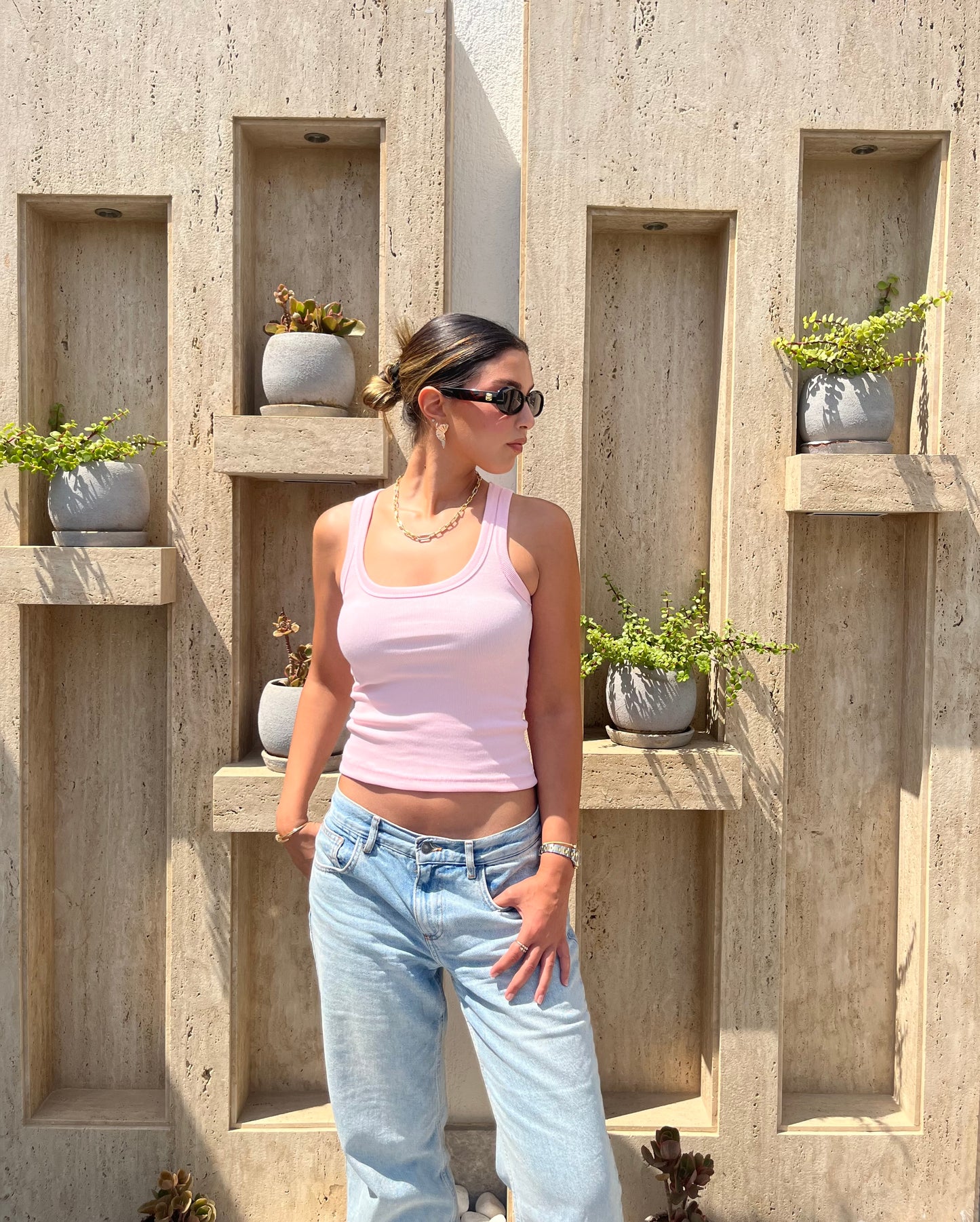 RIBBED TANK TOP