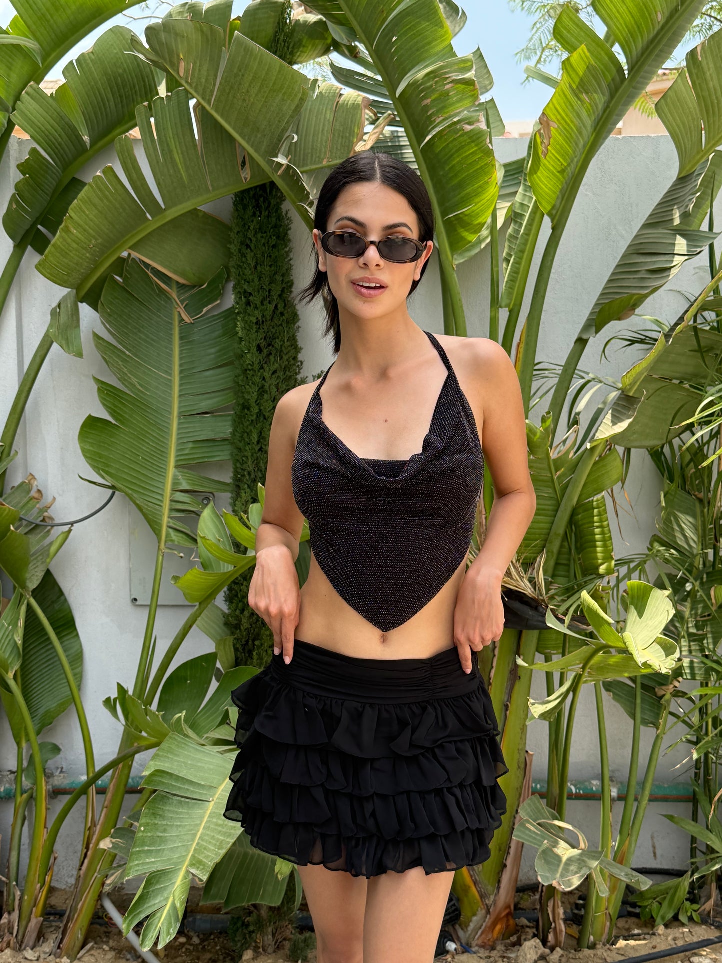 MINI RUFFLE SKIRT