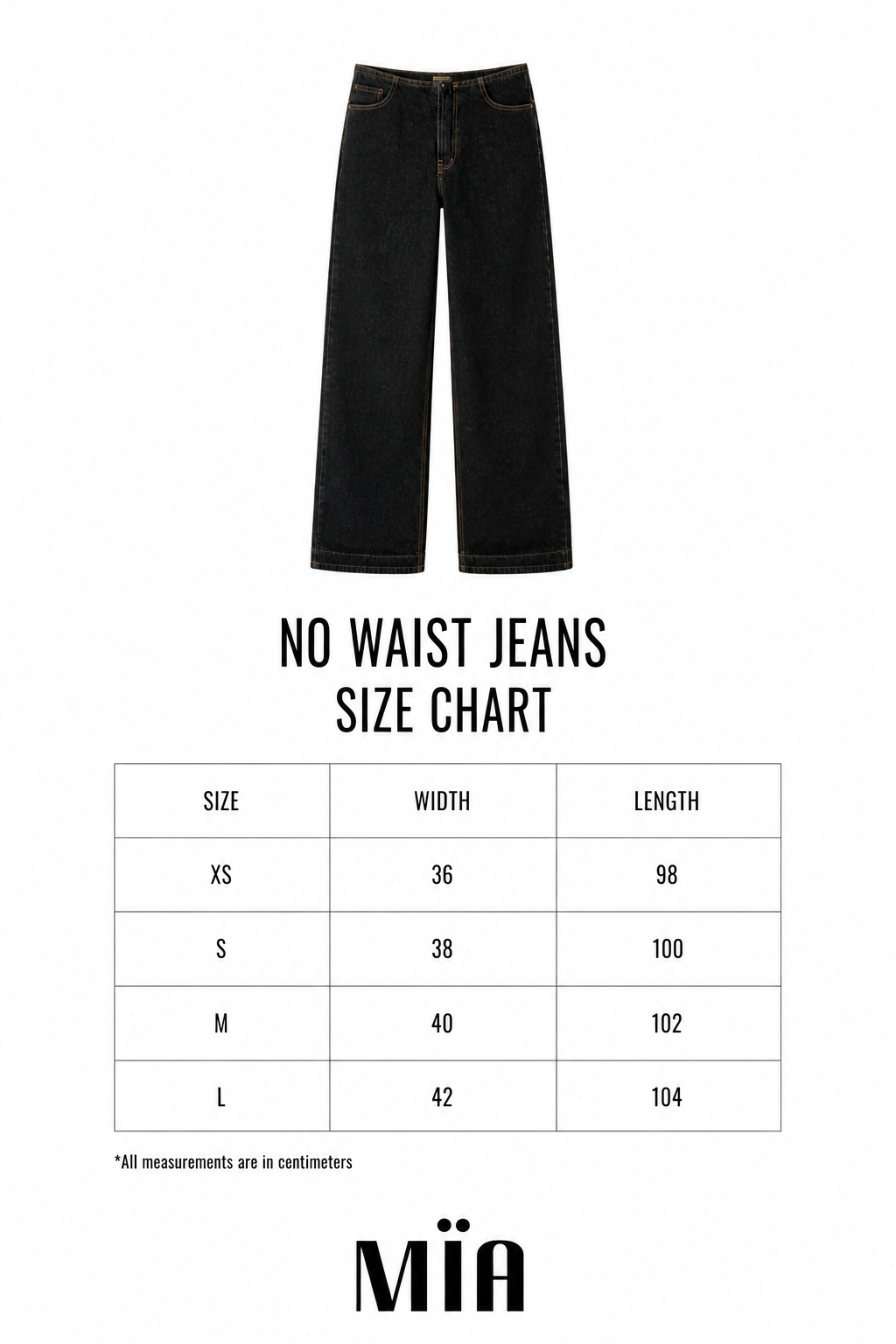 NO WAIST LOW RISE JEANS