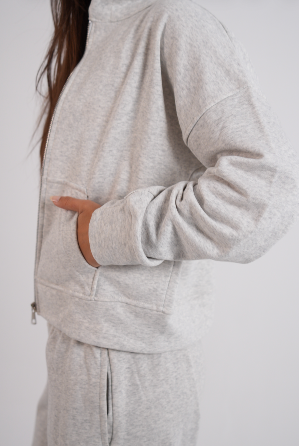CROPPED ZIP-UP JACKET